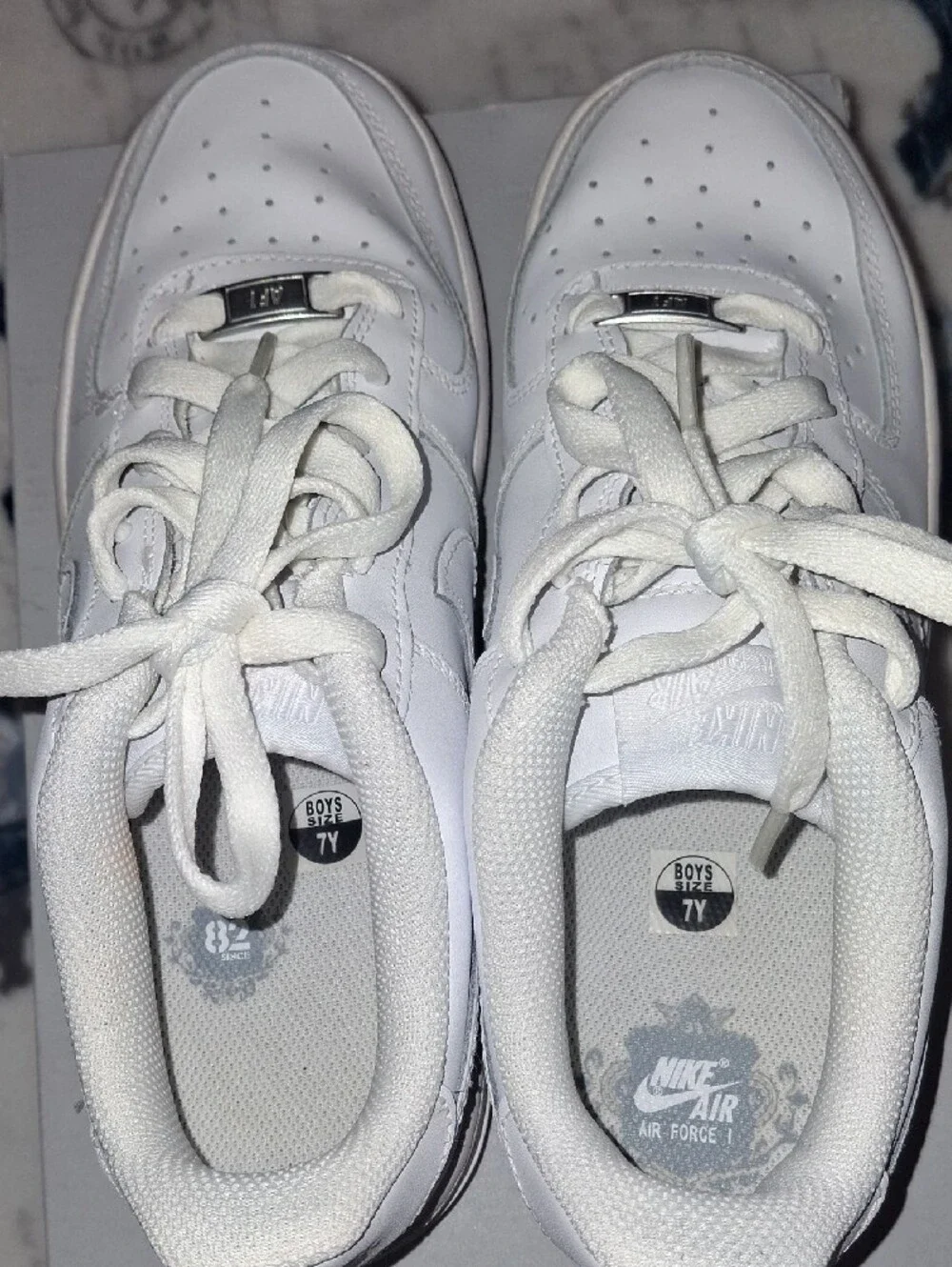 Nike White Low-Top Kids' Sneakers
